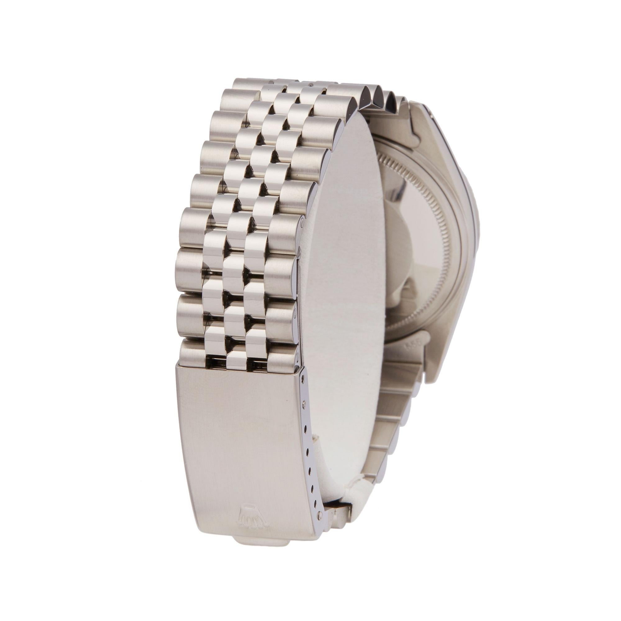 Men's Rolex Datejust 36 Stainless Steel 16030 Wristwatch
