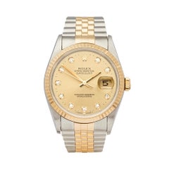 Rolex Datejust 36 Stainless Steel and 18 Karat Yellow Gold 16233