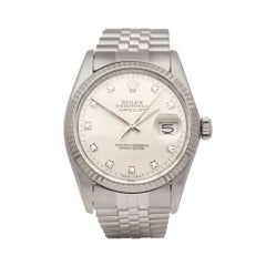 Rolex Datejust 36 Stainless Steel and 18 Karat White Gold 16014