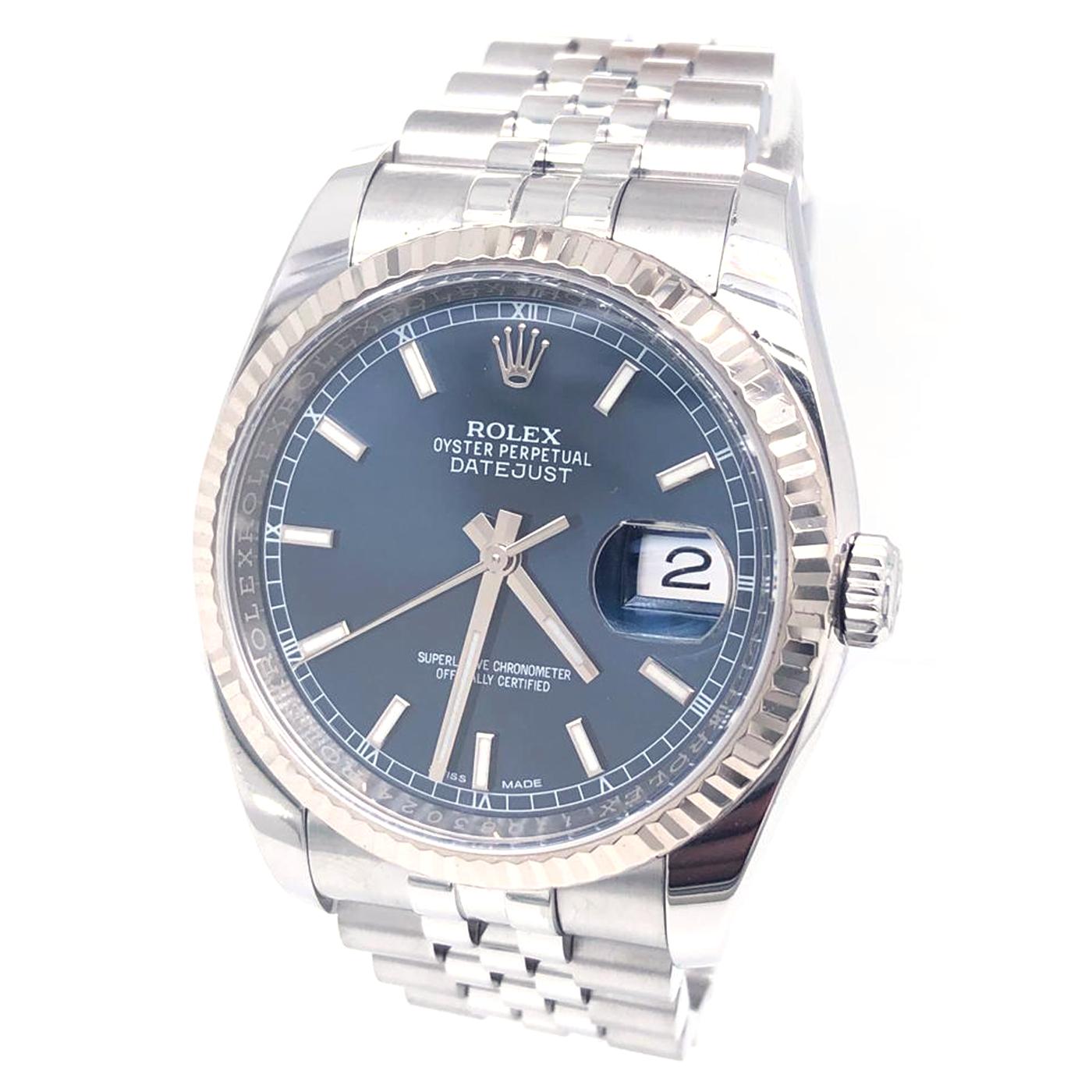 116234 blue dial