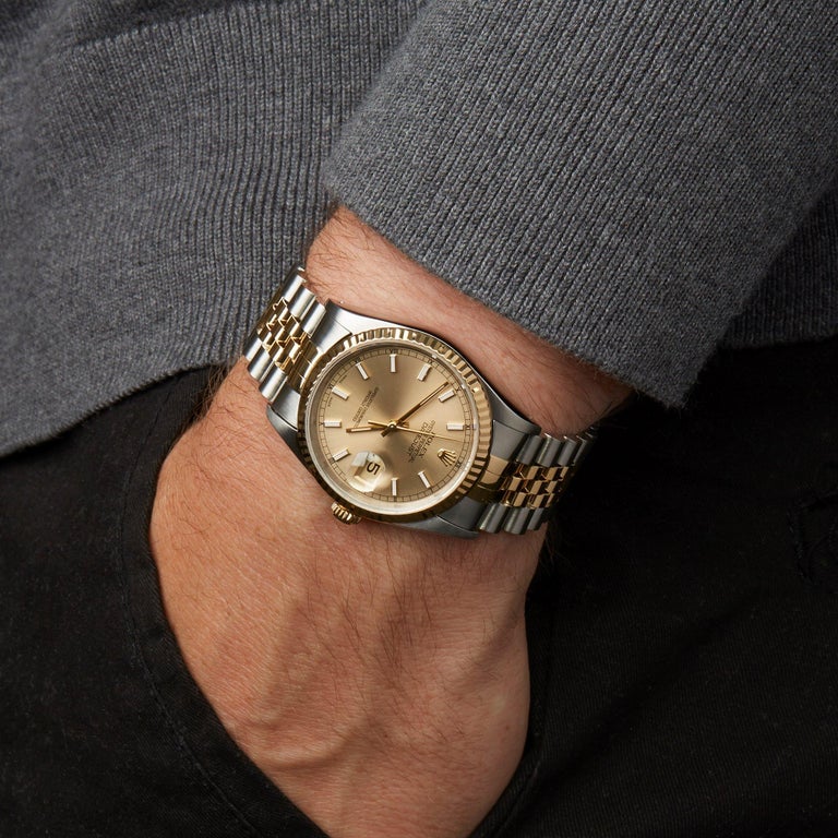 datejust 36 gold and steel