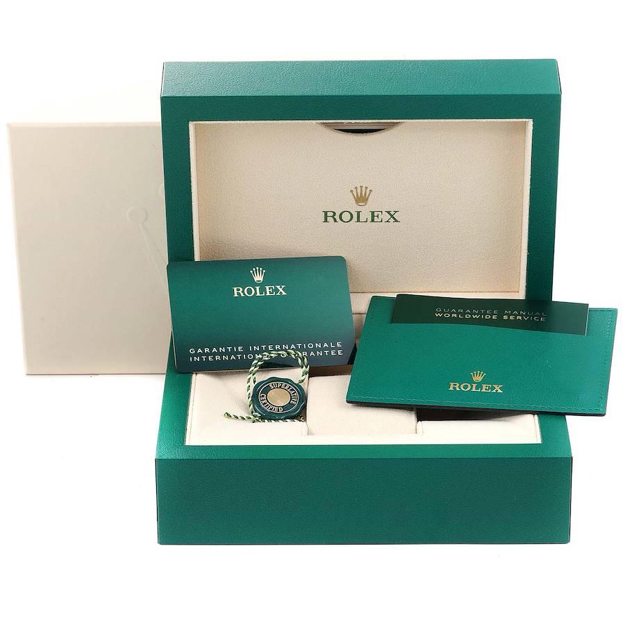 Rolex Datejust 36 Steel EveRose Gold Silver Palm Dial Mens Watch 126201 Unworn For Sale 2