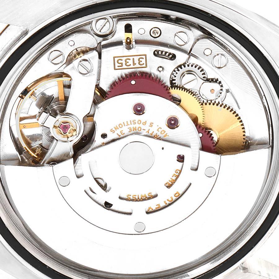 Rolex Datejust 36 Steel EverRose Gold Blue Diamond Dial Watch 116201 For Sale 4