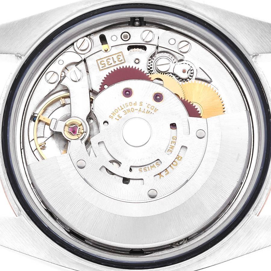 Rolex Datejust Steel Rose Gold Black Diamond Dial Mens Watch 116231 1