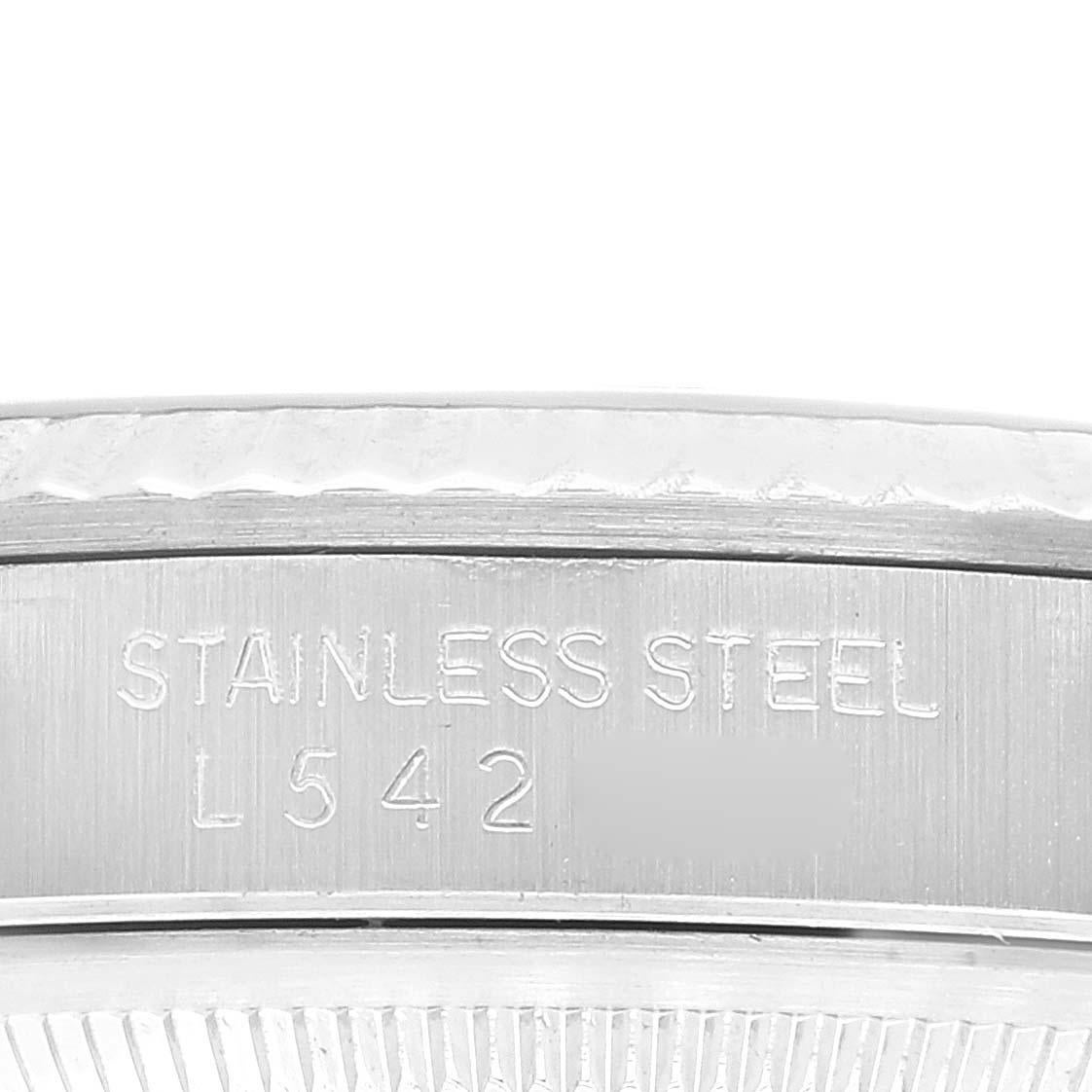Rolex Datejust 36 Steel White Gold Black Dial Mens Watch 16234 3