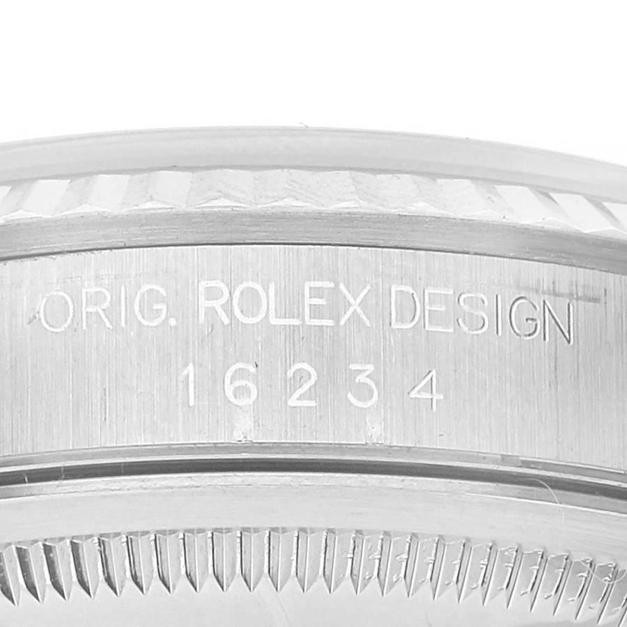 Rolex Datejust 36 Steel White Gold Blue Dial Mens Watch 16234 Box Papers 2