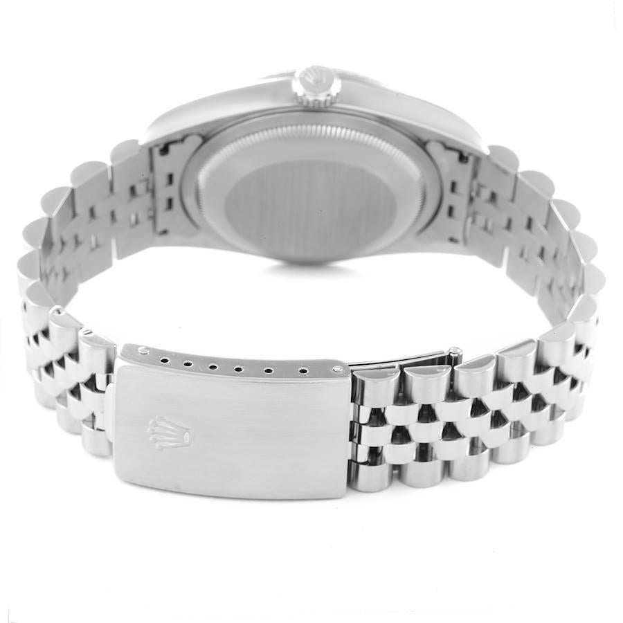 Rolex Datejust 36 Steel White Gold Blue Dial Mens Watch 16234 Box Papers 5