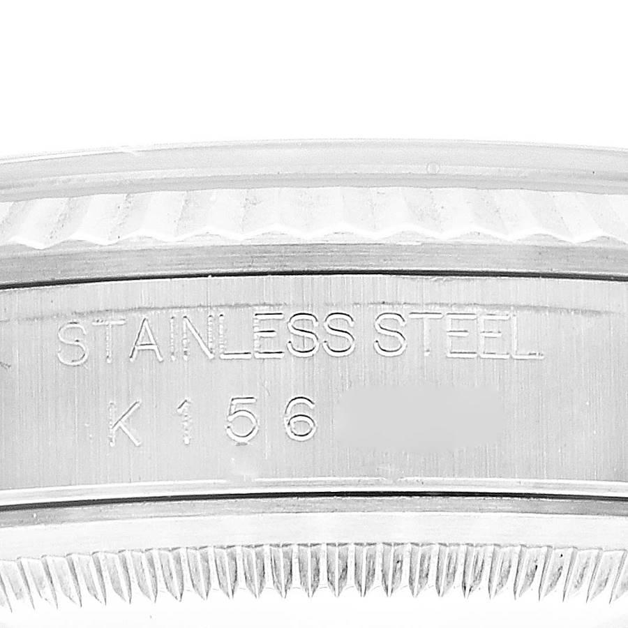 Rolex Datejust 36 Herrenuhr aus Stahl und Weißgold mit blauem Diamant-Zifferblatt 16234 im Angebot 3