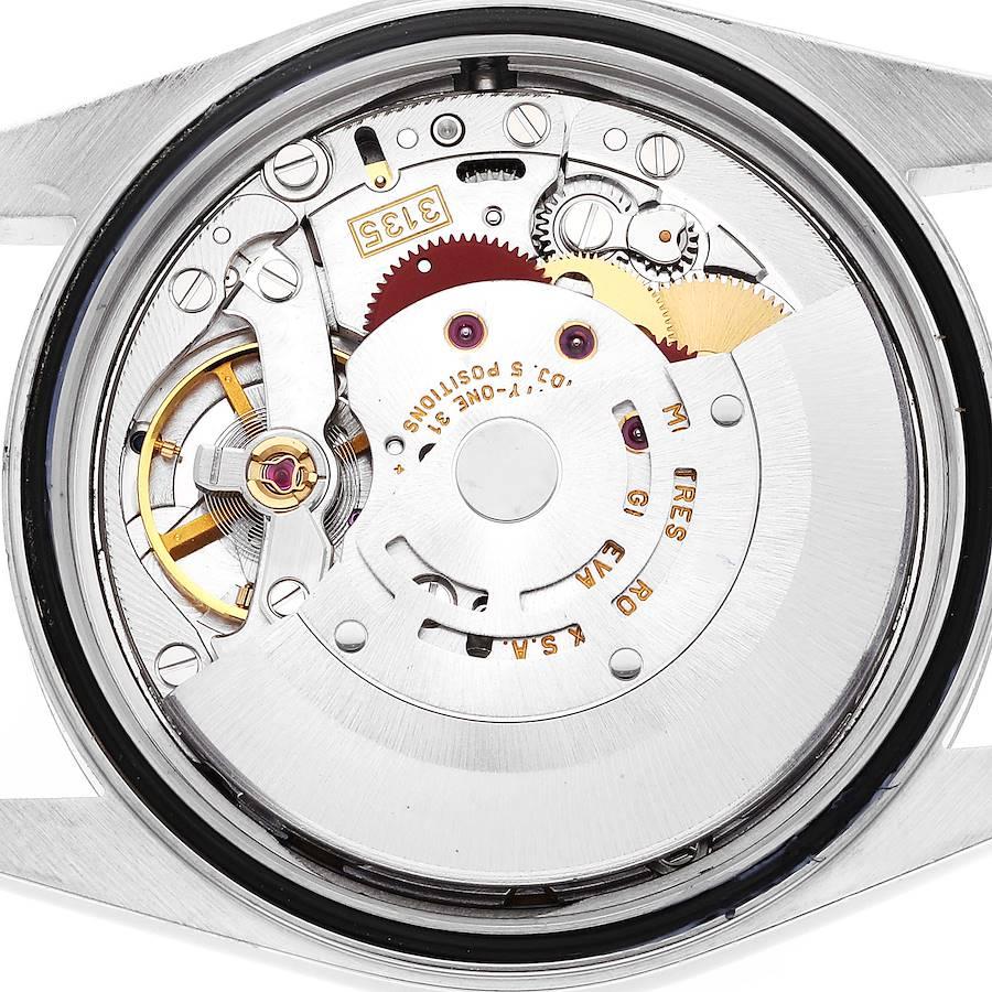 Rolex Datejust 36 Herrenuhr aus Stahl und Weißgold mit blauem Diamant-Zifferblatt 16234 im Angebot 4
