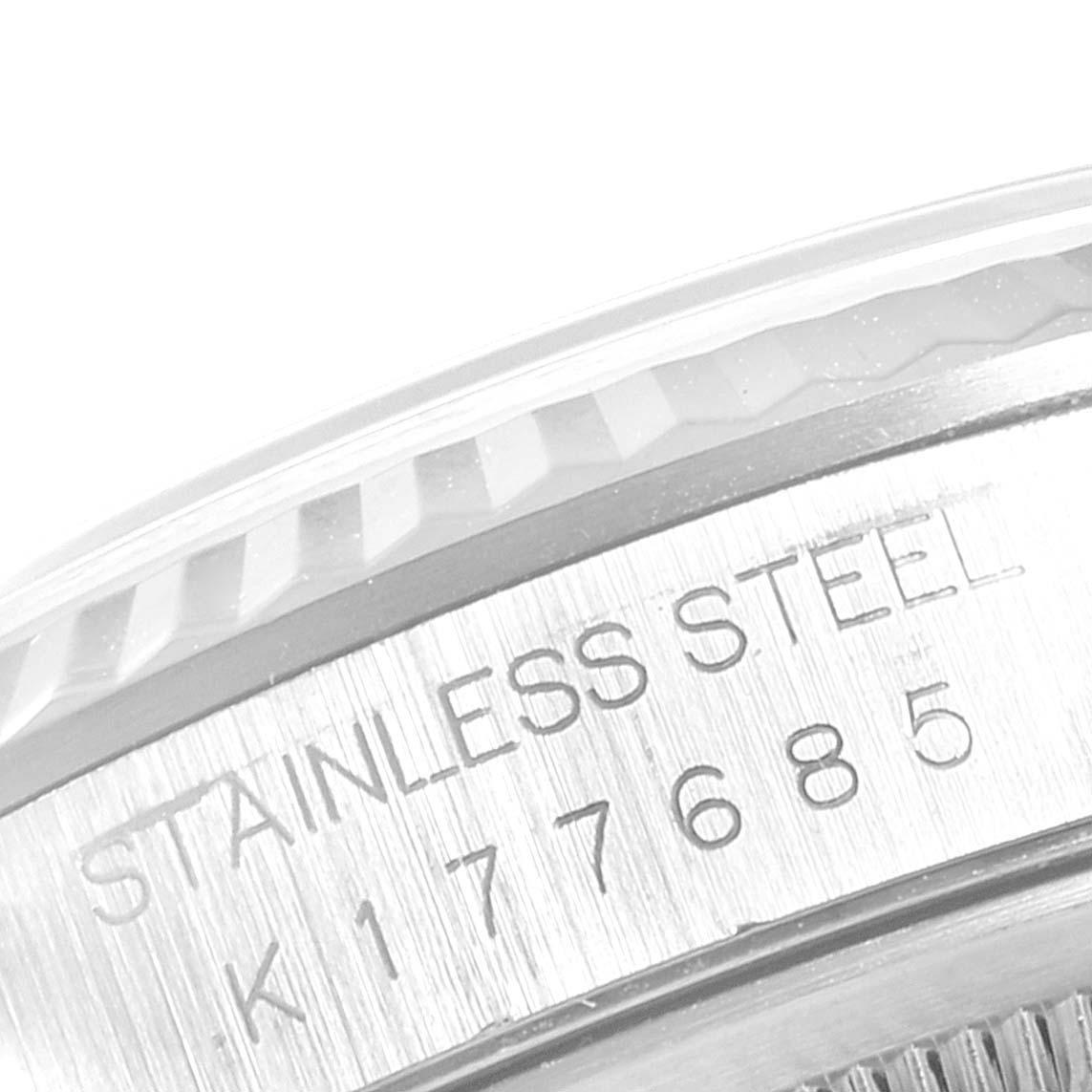 Rolex Datejust 36 Steel White Gold Fluted Bezel Men's Watch 16234 3