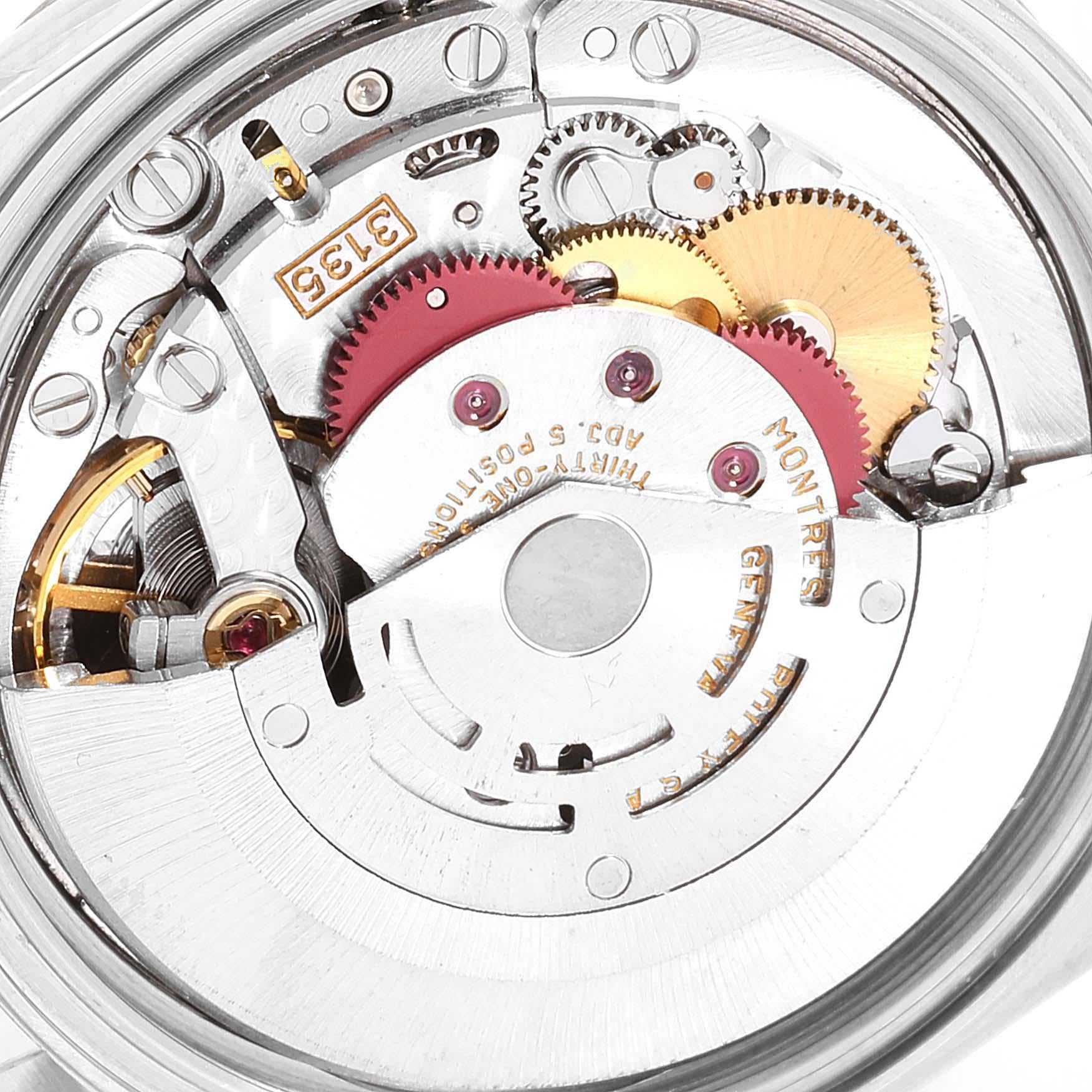 Rolex Datejust 36 Steel White Gold Fluted Bezel Men's Watch 16234 For Sale 3