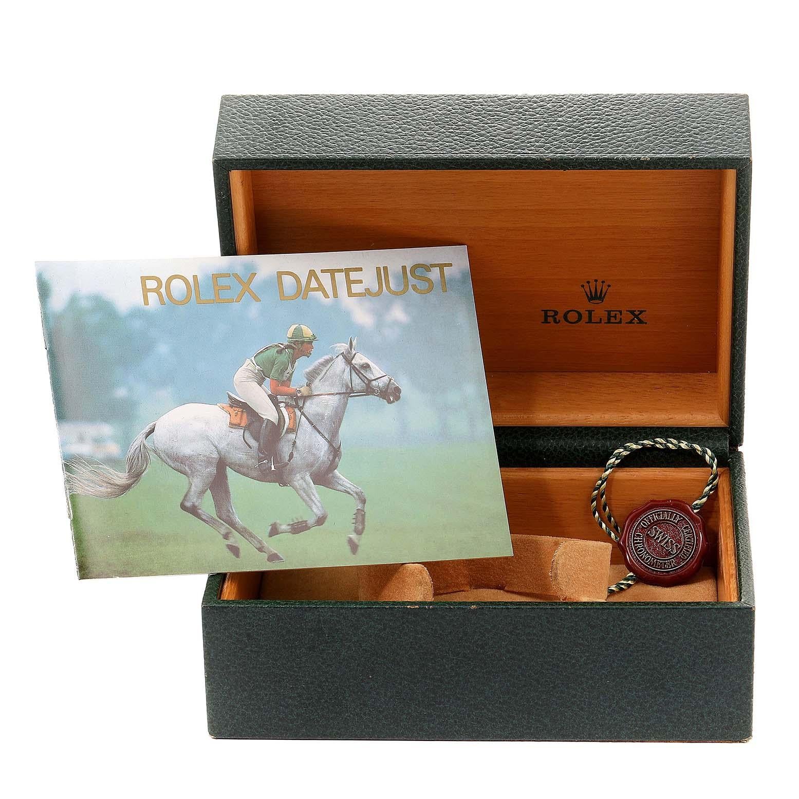 Rolex Datejust 36 Steel White Gold Jubilee Bracelet Men's Watch 16234 For Sale 8