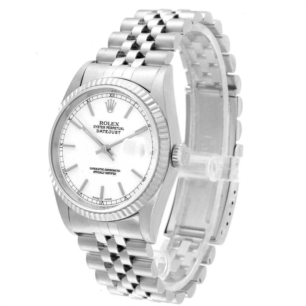 Rolex Datejust 36 Steel White Gold Jubilee Bracelet Men's Watch 16234 1
