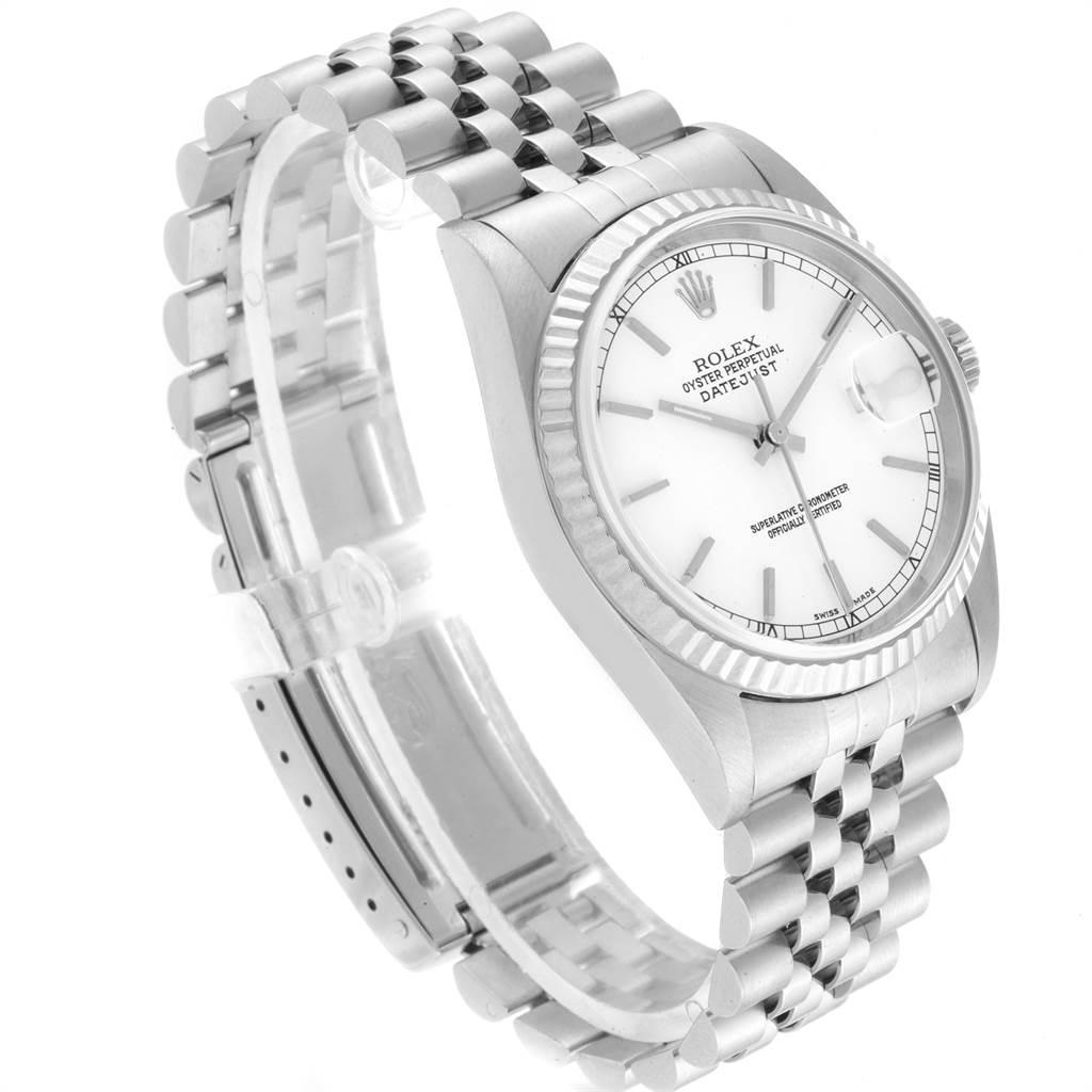 Rolex Datejust 36 Steel White Gold Jubilee Bracelet Men's Watch 16234 2