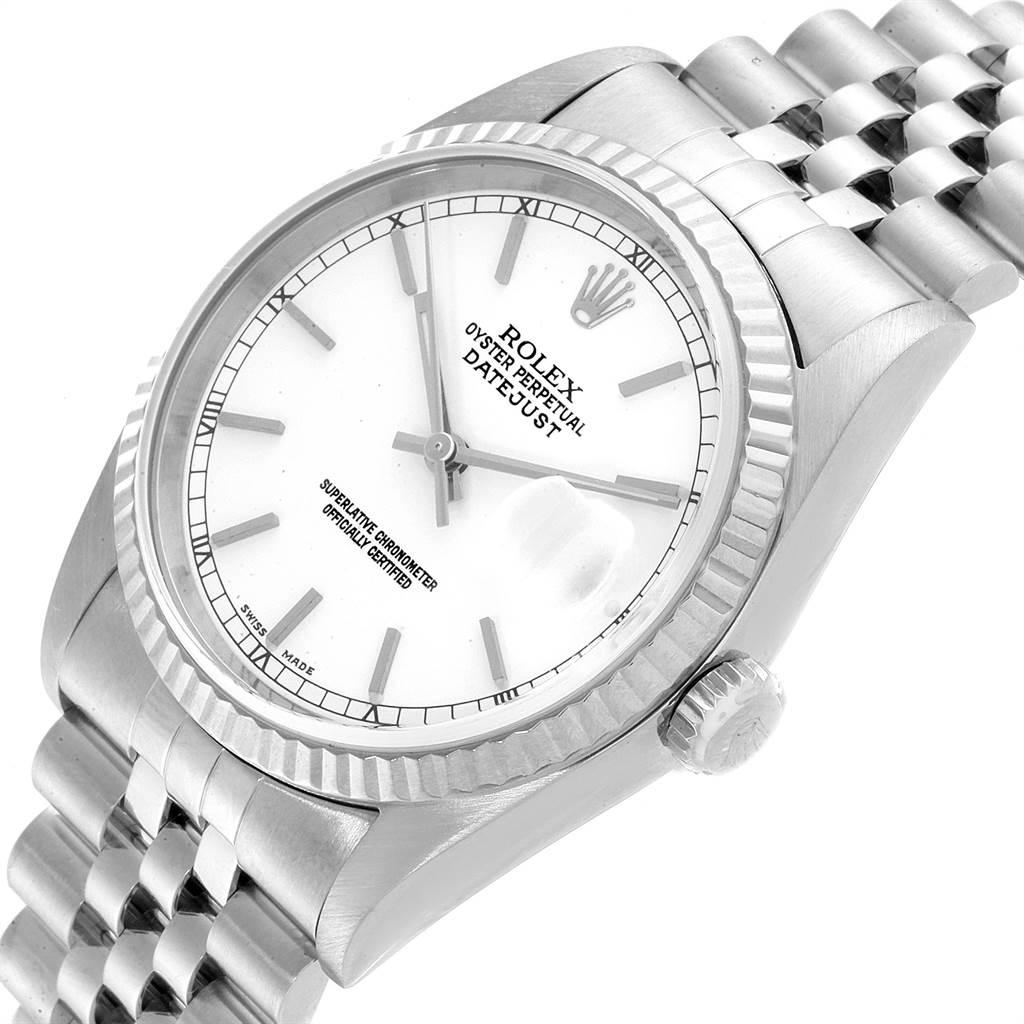 Rolex Datejust 36 Steel White Gold Jubilee Bracelet Men's Watch 16234 3