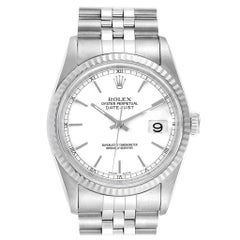 Rolex Datejust 36 Steel White Gold Jubilee Bracelet Men's Watch 16234