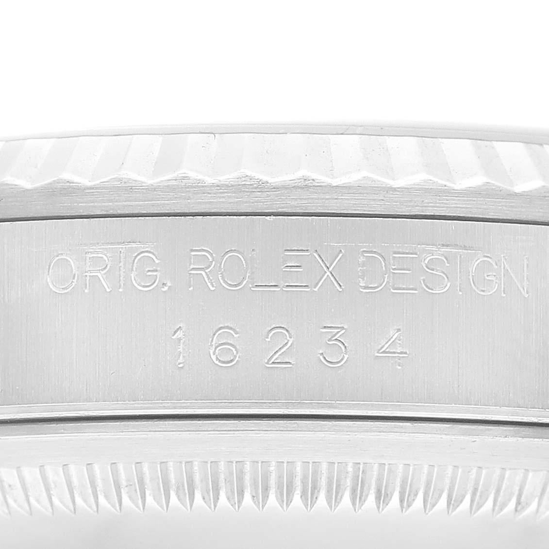 Rolex Montre Datejust 36 en acier et or blanc avec cadran romain saumon 16234 1