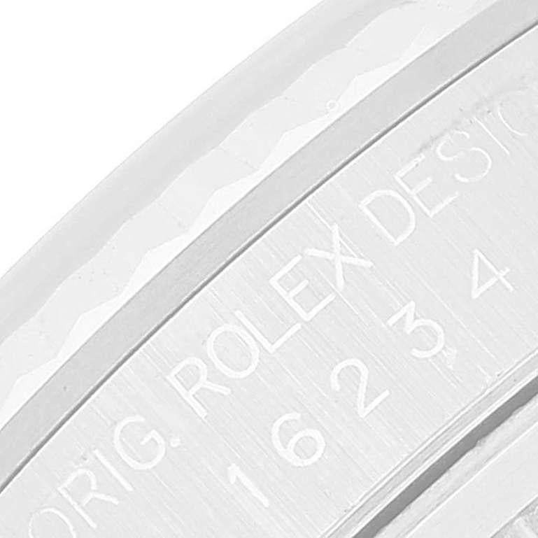 Rolex Datejust 36 Stahl-Weißgold-Silber-Wandteppich-Zifferblatt-Herrenuhr 16234 im Angebot 3
