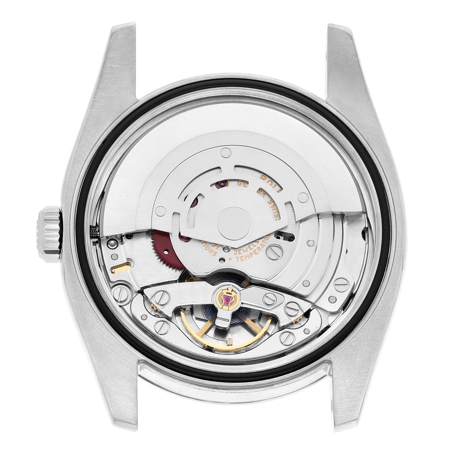 Rolex Datejust 36 Steel & White Gold Watch Black Logo Dial Jubilee 116234 3