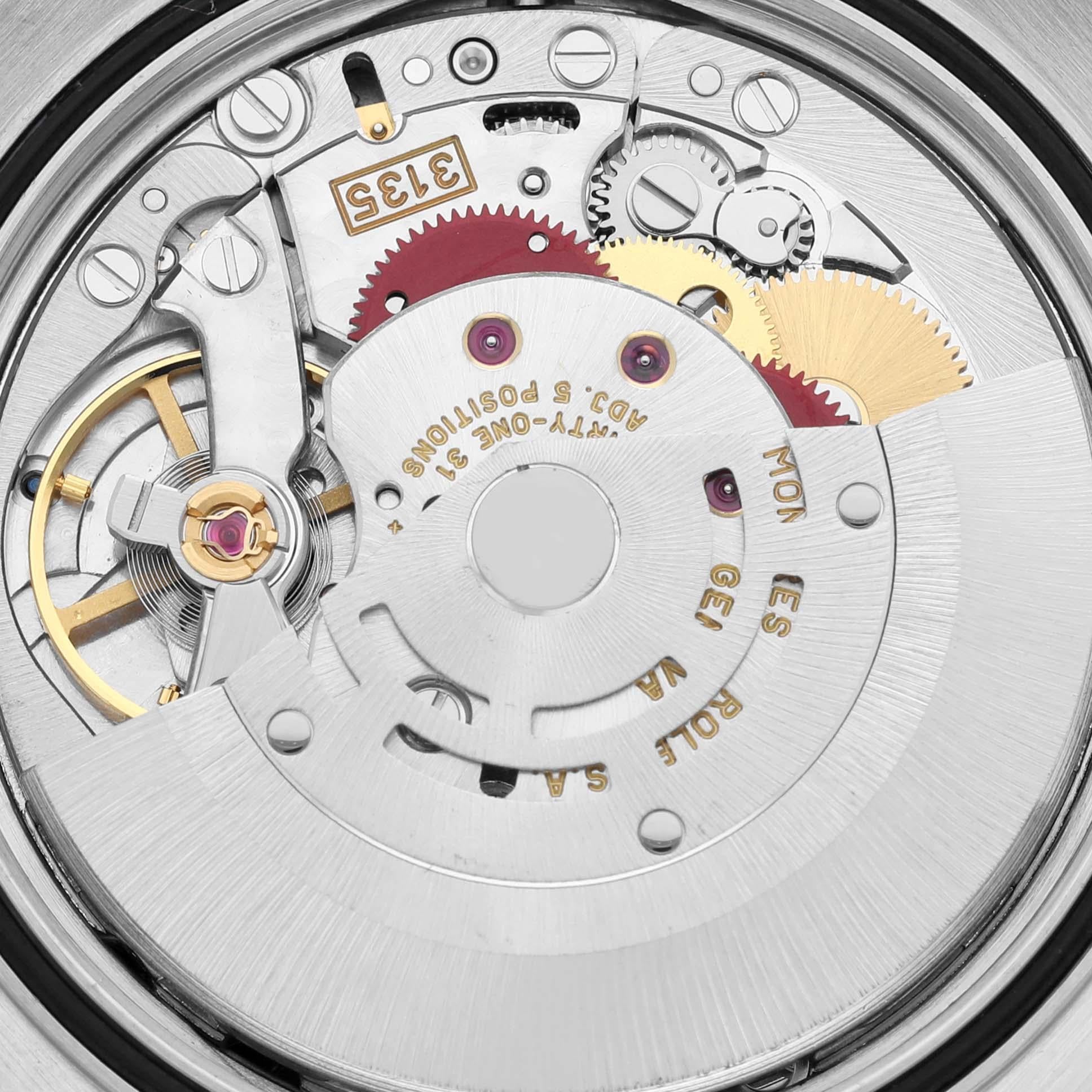 Men's Rolex Datejust 36 Steel Yellow Gold Black Dial Mens Watch 16233