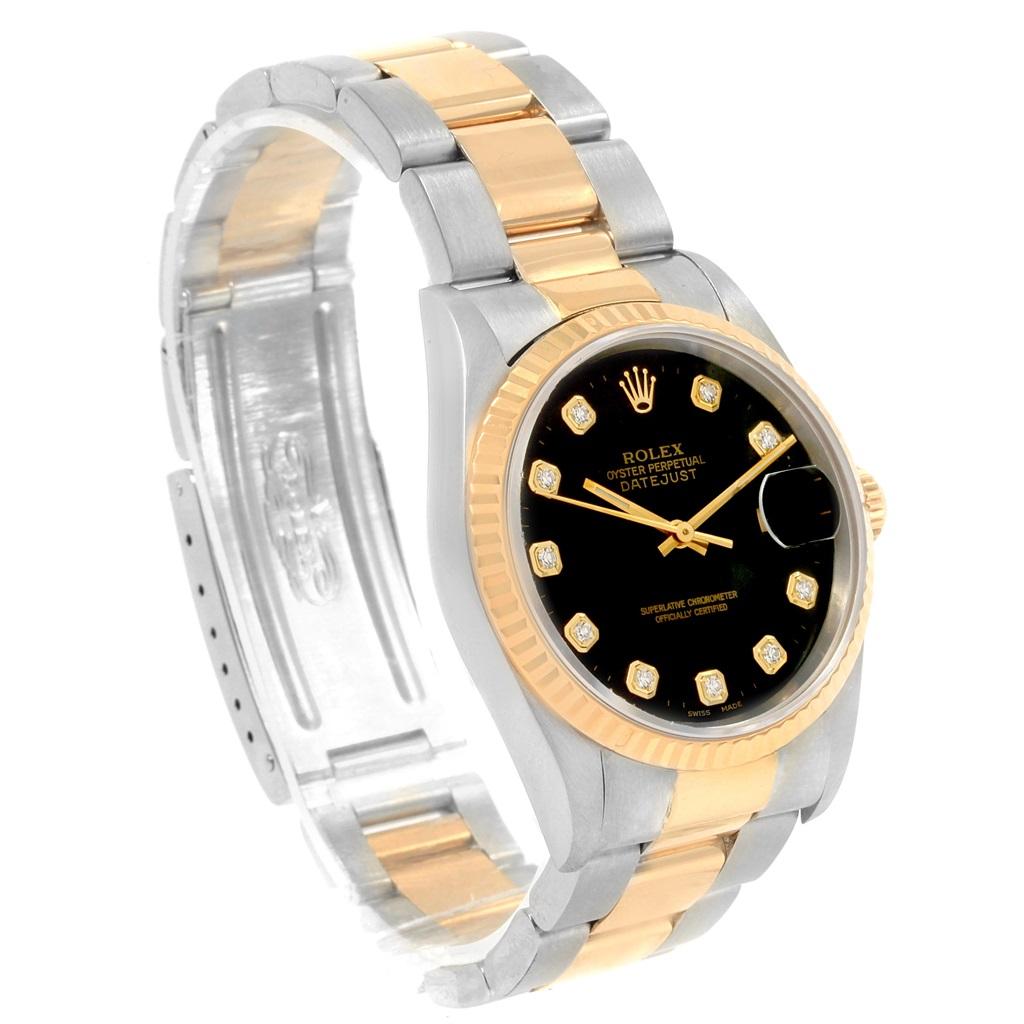 rolex 16233 black diamond dial