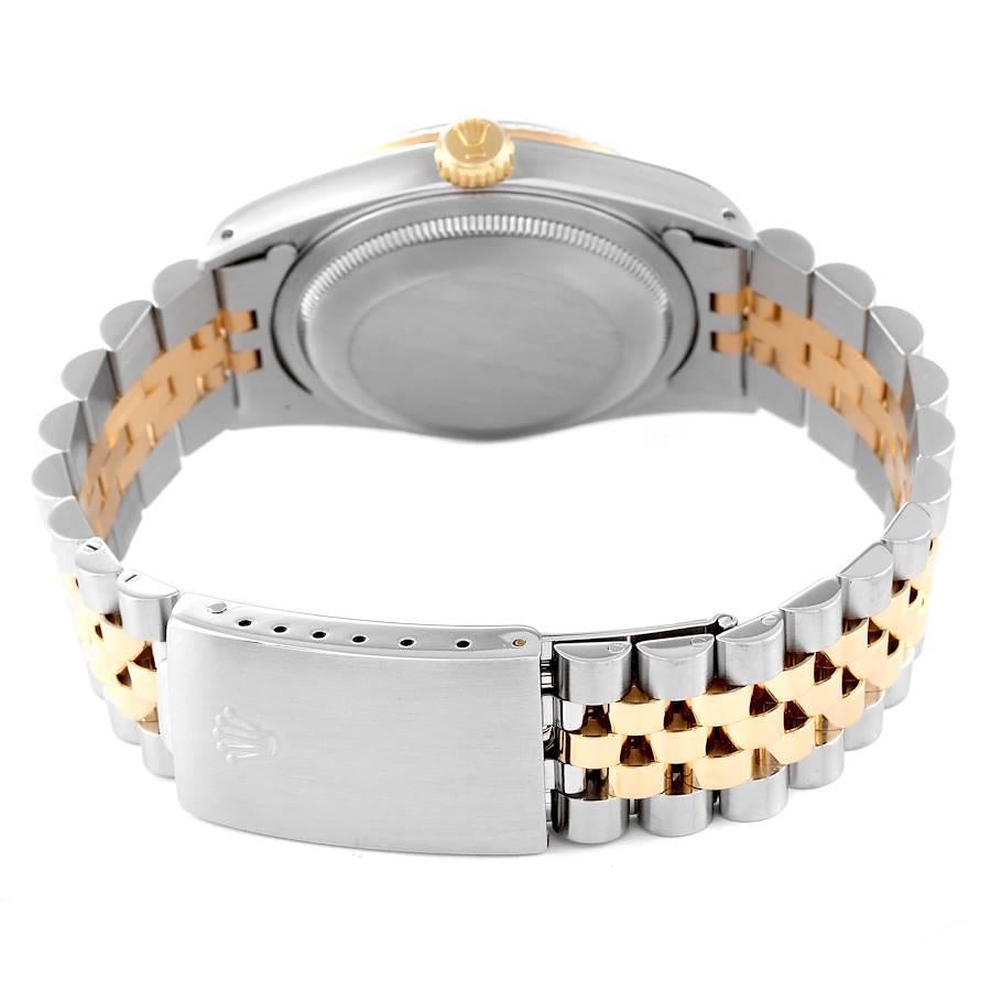 Rolex Datejust 36 Acero Oro Amarillo Esfera Azul Reloj Caballero 16233 en venta 5