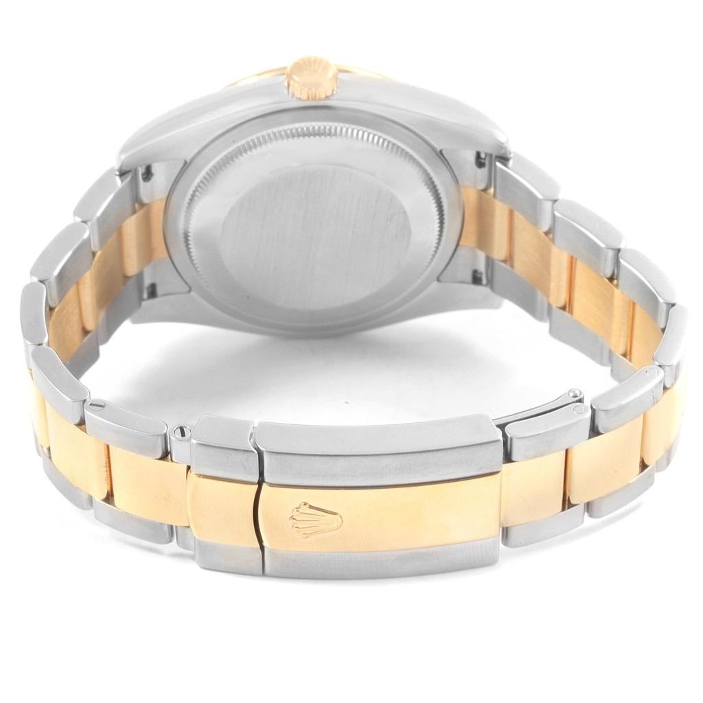 Rolex Datejust 36 Steel Yellow Gold Bronze Flower Dial Watch 116233 4