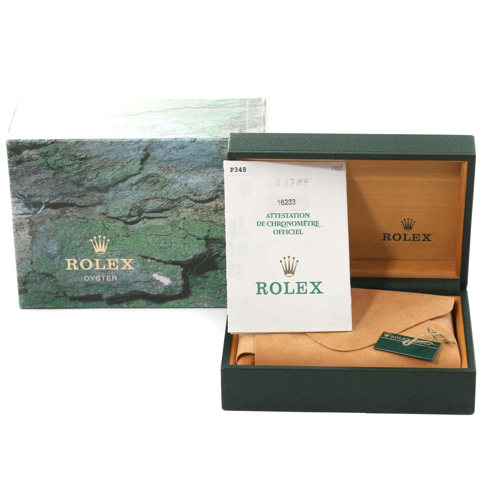 Rolex Datejust 36 Stahl Gelbgold Champagner Zifferblatt Herrenuhr 16233 Box Papiere 5