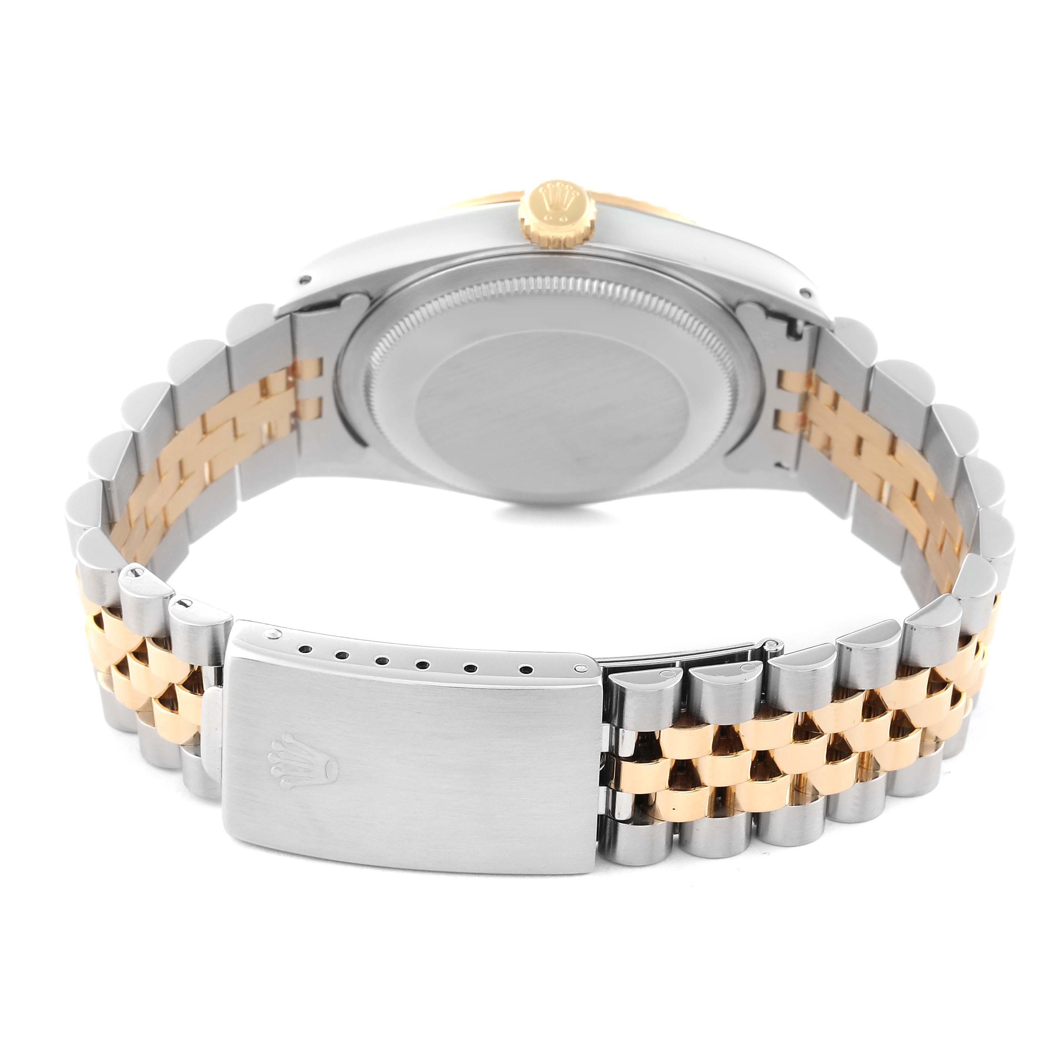 Men's Rolex Datejust 36 Steel Yellow Gold Champagne Dial Mens Watch 16233 For Sale