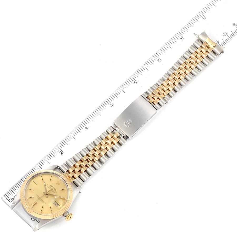 Rolex Datejust 36 Steel Yellow Gold Champagne Dial Vintage Mens Watch 16013 3