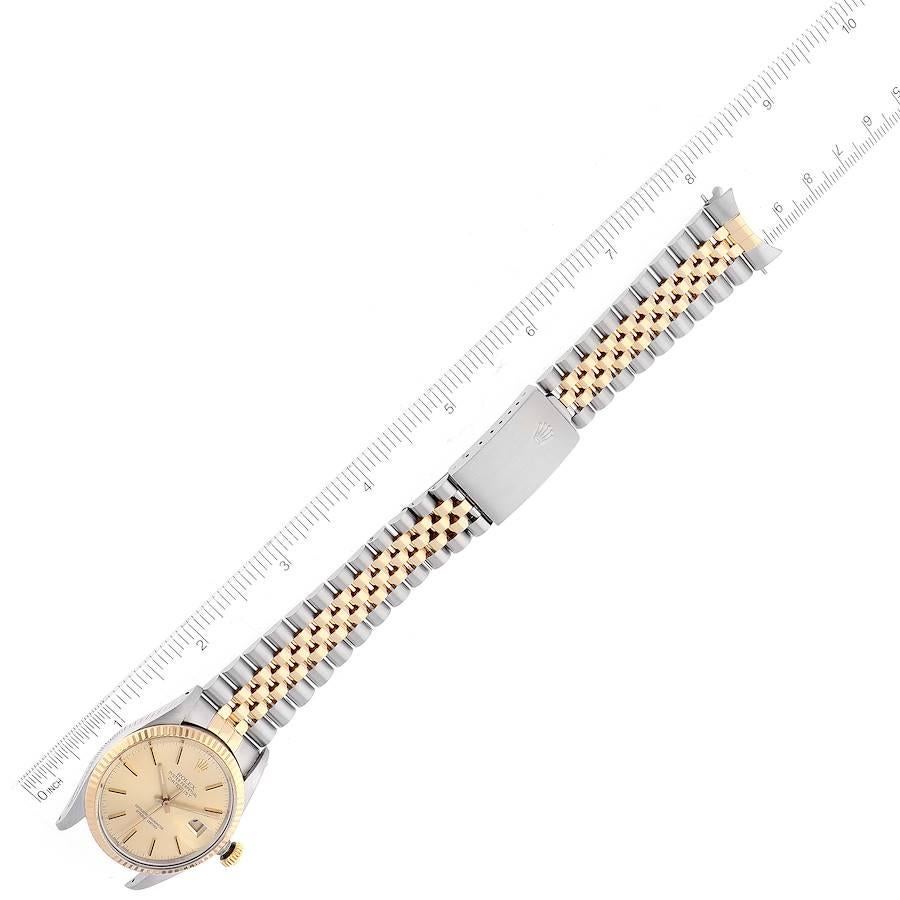 Rolex Datejust 36 Steel Yellow Gold Champagne Dial Vintage Mens Watch 16013 6