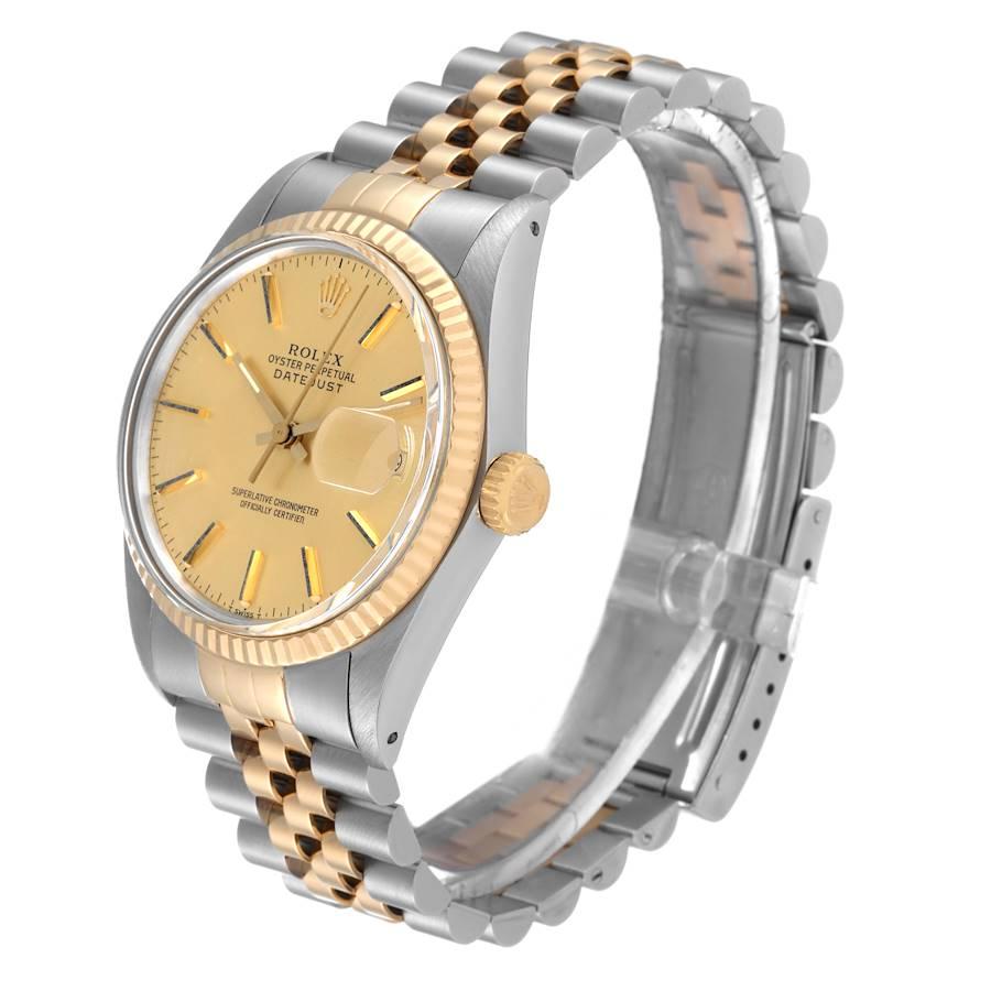 rolex datejust 36mm champagne dial