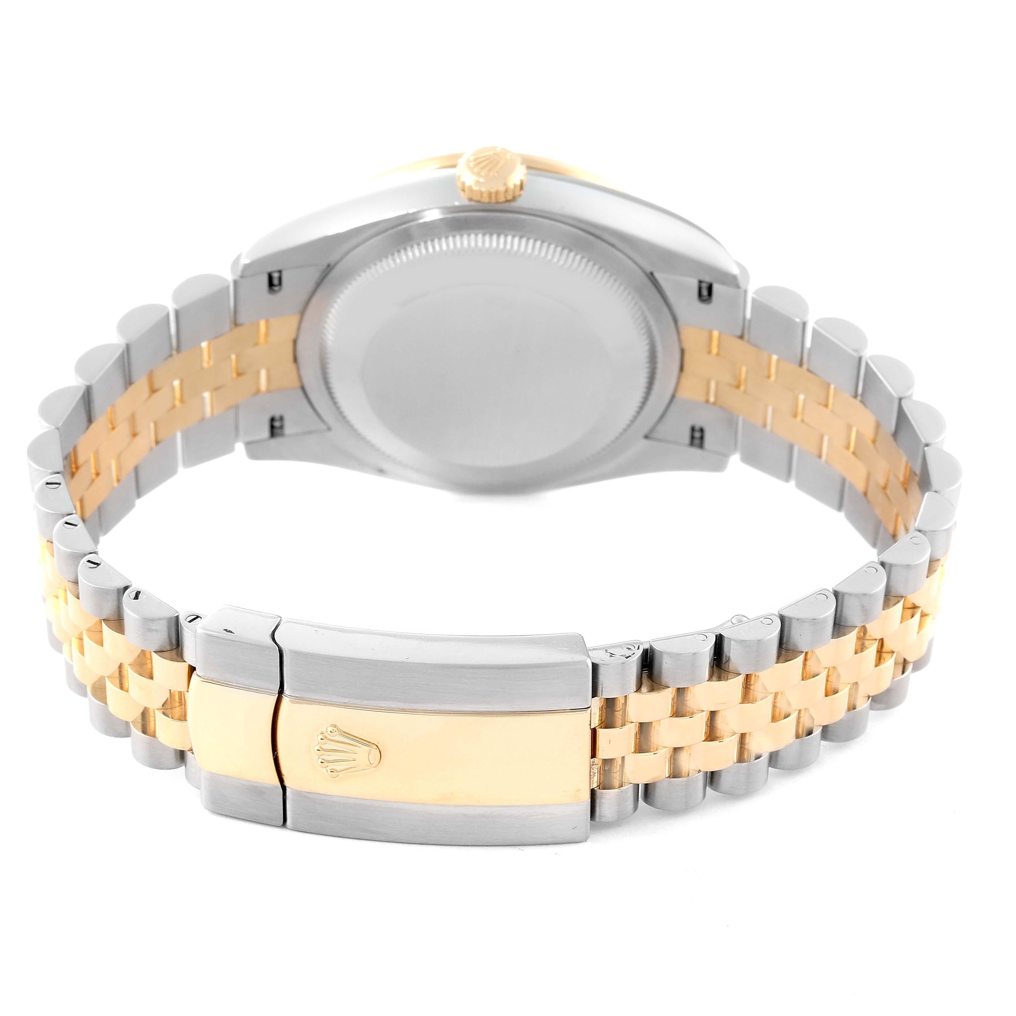 Rolex Montre Datejust 36 en acier, or jaune avec cadran en diamant, pour femmes 126283 non portée Pour hommes en vente