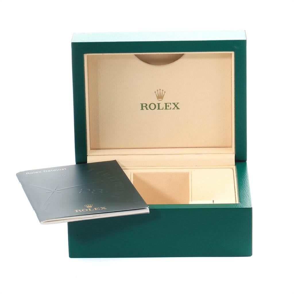 Rolex Datejust 36 Steel Yellow Gold Diamond Men's Watch 116233 Box For Sale 8