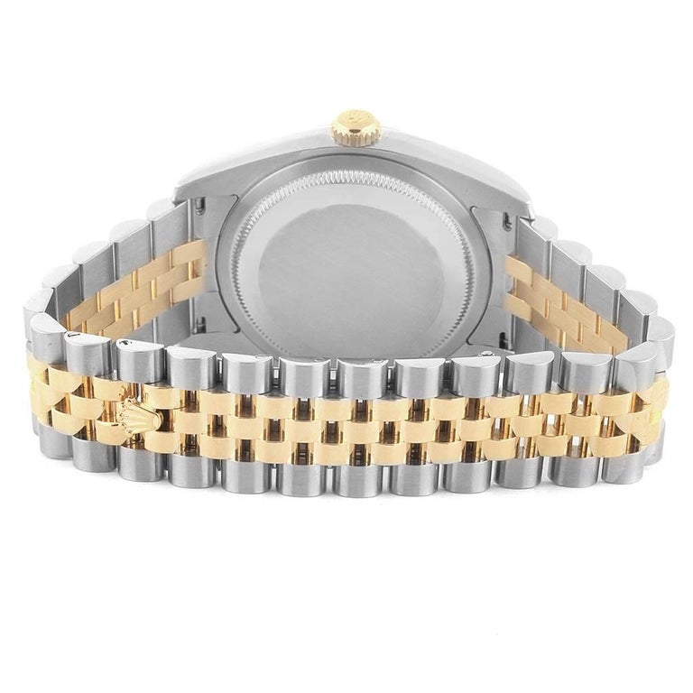 Rolex Datejust 36 Steel Yellow Gold Diamond Men's Watch 116233 Box For ...