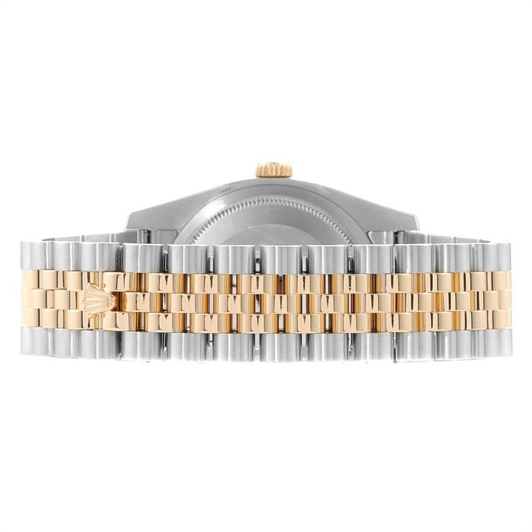Rolex Datejust 36 Steel Yellow Gold Diamond Men's Watch 116233 Box For ...