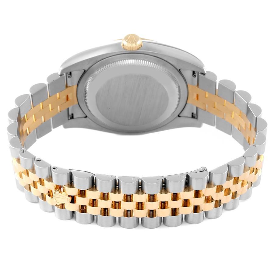 Rolex Datejust 36 Steel Yellow Gold Diamond Mens Watch 116233 5