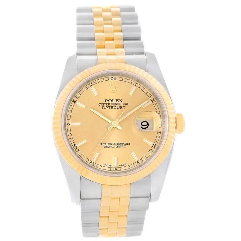 rolex datejust 36 two tone jubilee