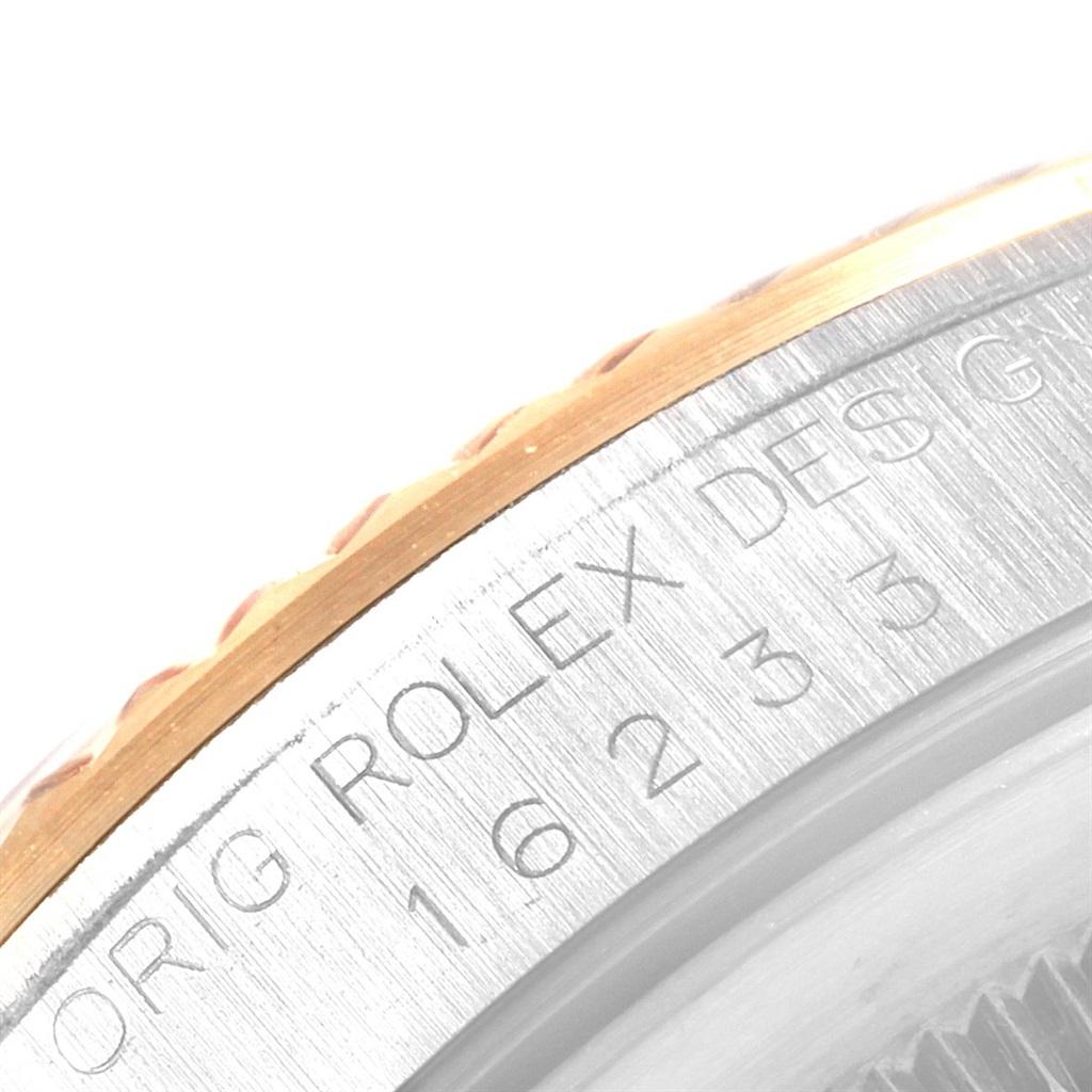 Rolex Datejust 36 Steel Yellow Gold Linen Dial Men's Watch 16233 For Sale 7