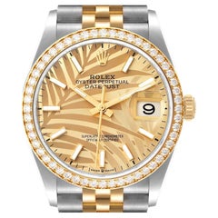 Rolex Datejust 36 Stahl-Gelbgold-Armbanduhr 126283 mit Diamant-Zifferblatt Ungetragen