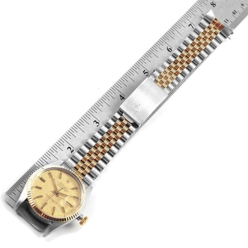 Rolex Datejust 36 Steel Yellow Gold Vintage Men's Watch 16013 Box Papers For Sale 8