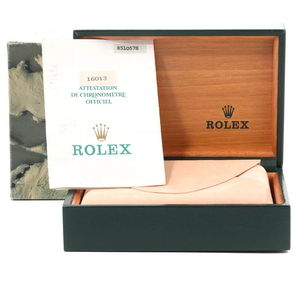 Rolex Datejust 36 Steel Yellow Gold Vintage Men’s Watch 16013 Box Papers For Sale 7