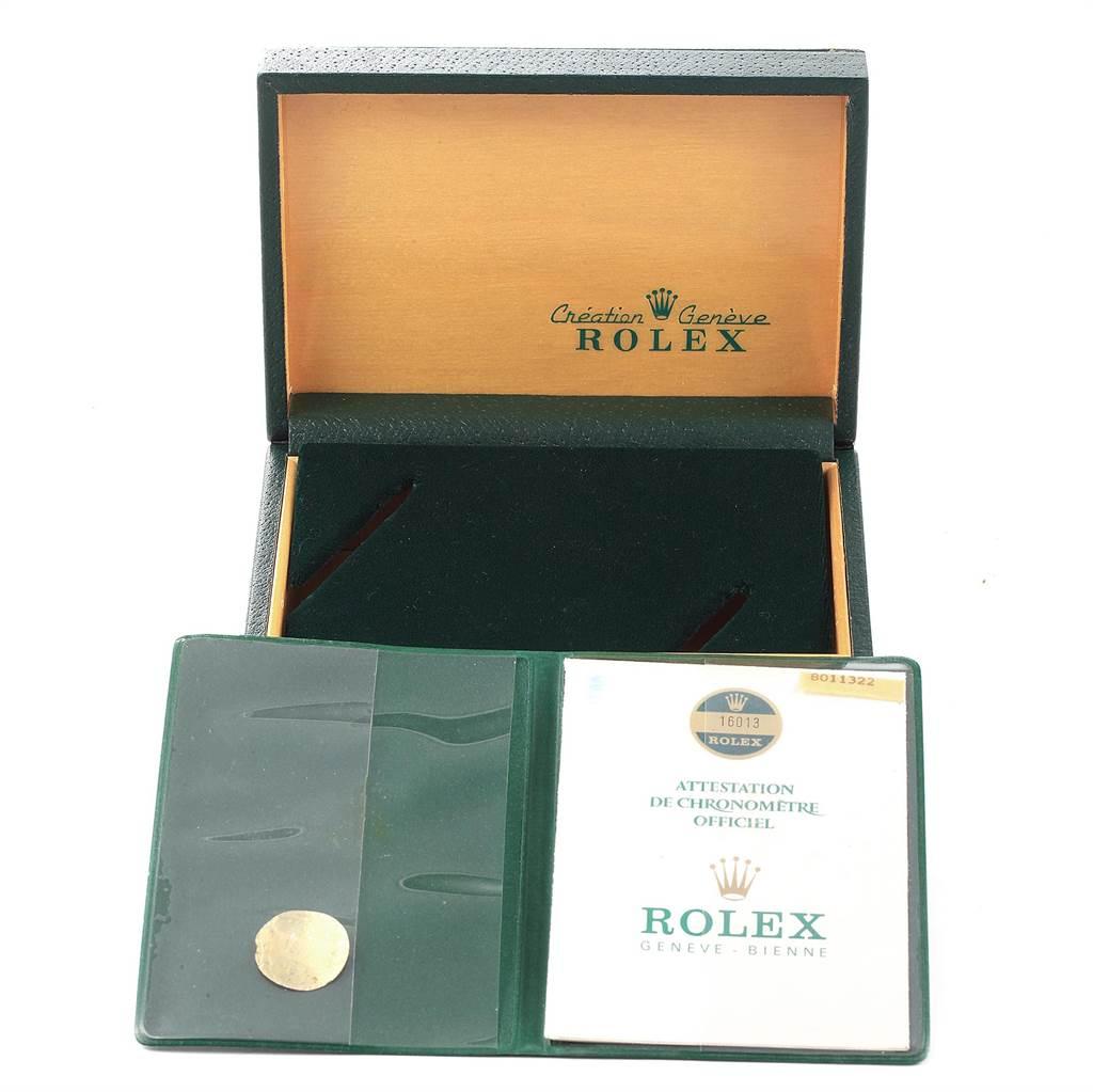 Rolex Datejust 36 Steel Yellow Gold Vintage Men's Watch 16013 Box Papers For Sale 10