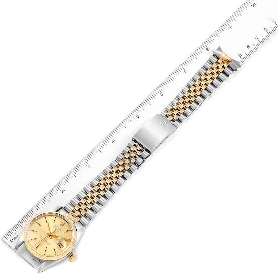 Rolex Datejust 36 Steel Yellow Gold Vintage Mens Watch 16013 For Sale 6
