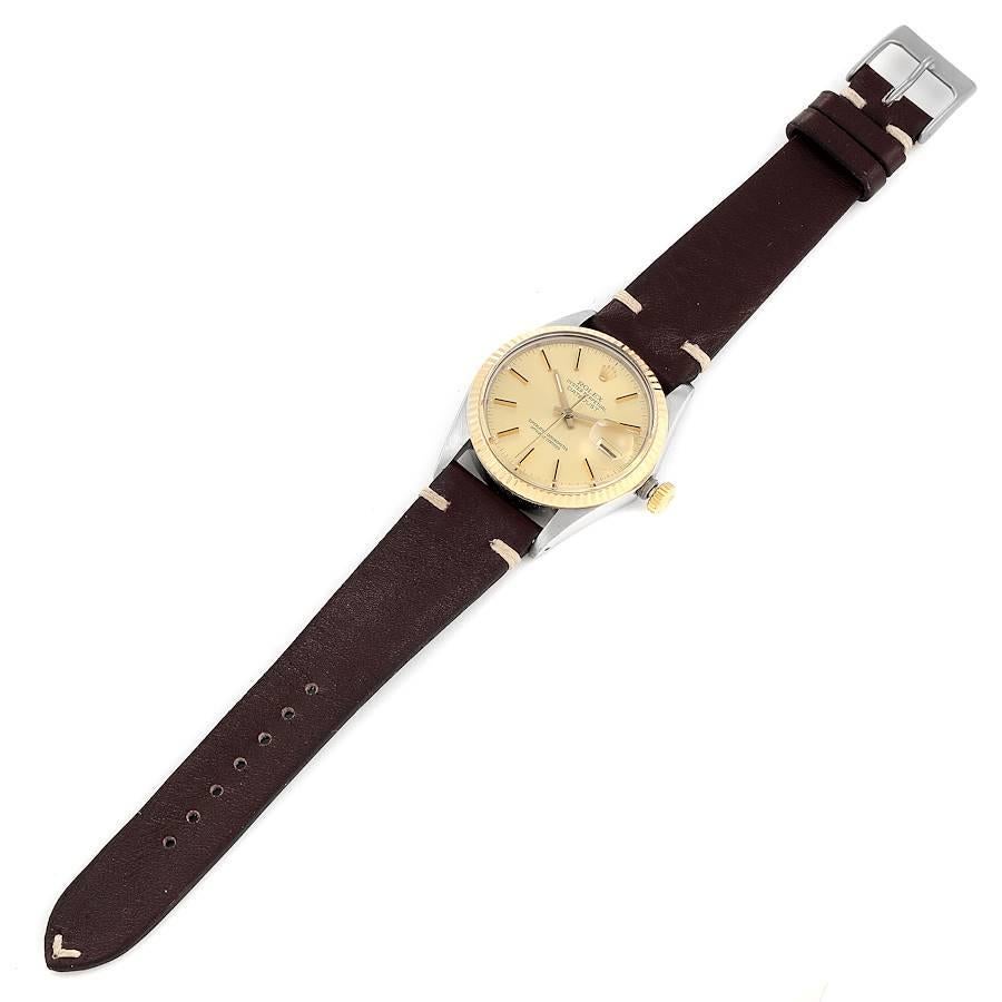 Rolex Datejust 36 Steel Yellow Gold Vintage Mens Watch 16013 7