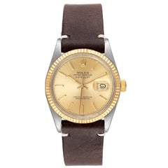 Rolex Datejust 36 Steel Yellow Gold Vintage Mens Watch 16013