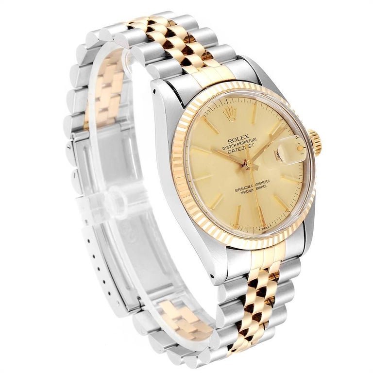 Rolex Datejust 36 Steel Yellow Gold Vintage Men's Watch ...