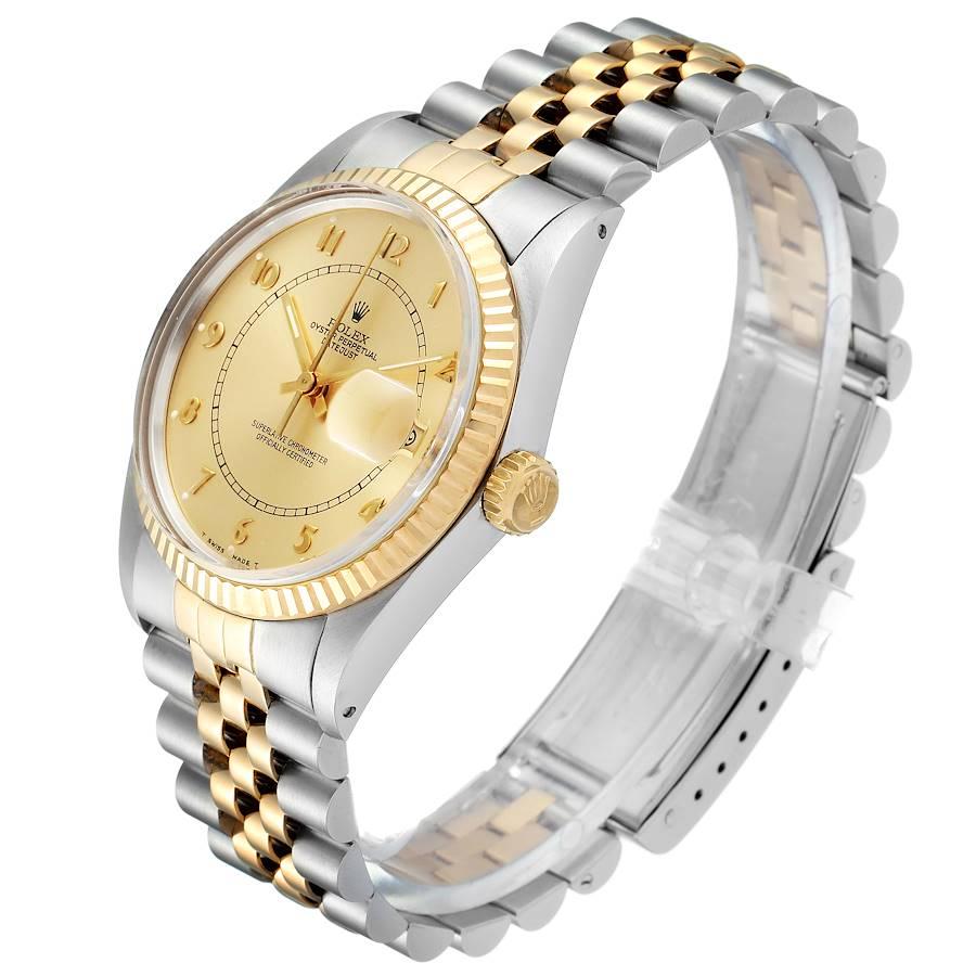 Rolex Datejust 36 Steel Yellow Gold Vintage Men's Watch 16013 1