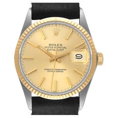 Rolex Datejust 36 Steel Yellow Gold Vintage Mens Watch 16013