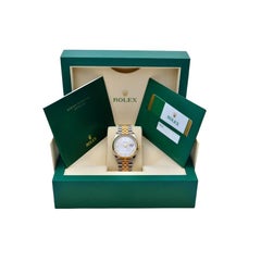 Rolex Datejust 36 Two Tone Silver Diamond Dial Full Set 2019 Ref: 126233